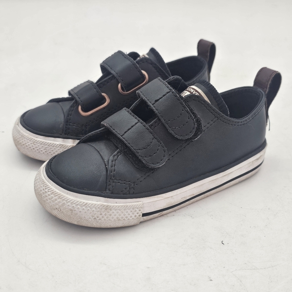 Converse Chuck Taylor All Star 2V Toddlers Sneakers Black Infant Size 7 - Picture 3 of 10